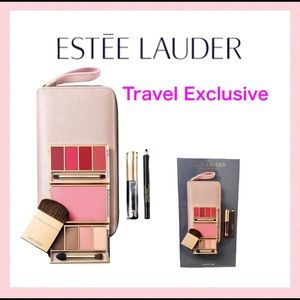 Estee Lauder Travel In Color Exclusive Makeup Palettes etc + Pink Wallet